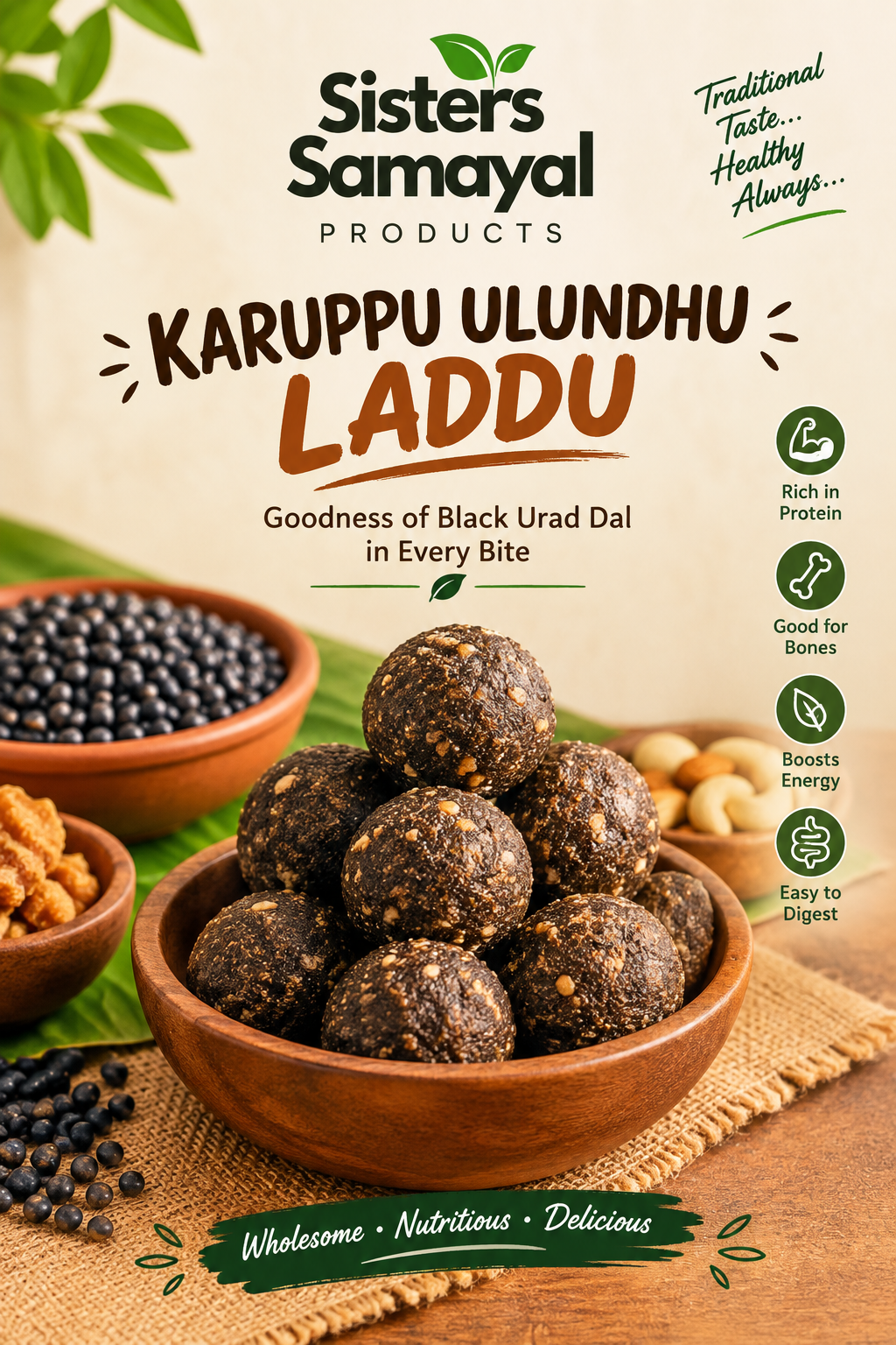 Black Urad Dal Laddu